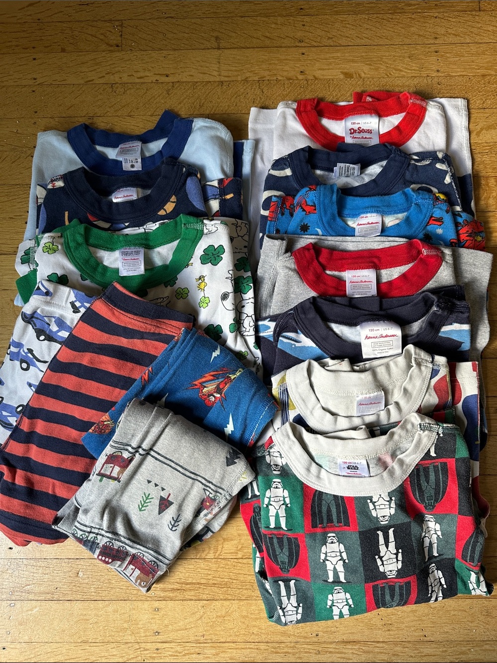 Hanna Andersson mis-match pajama bundle
